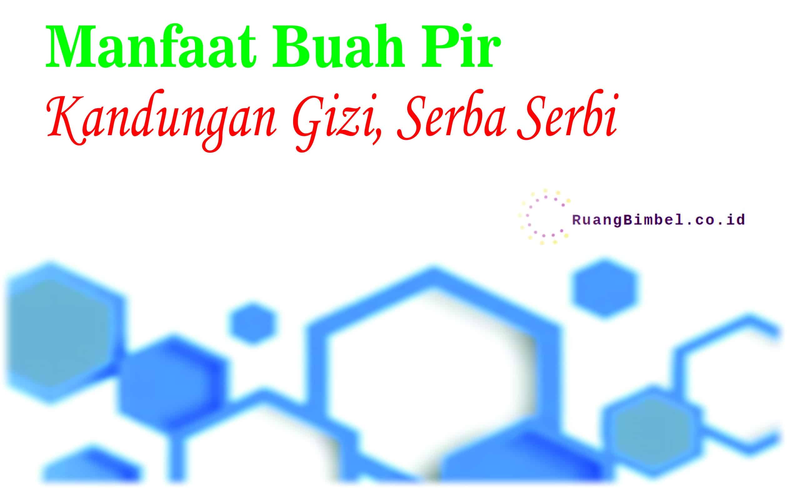 manfaat buah pir