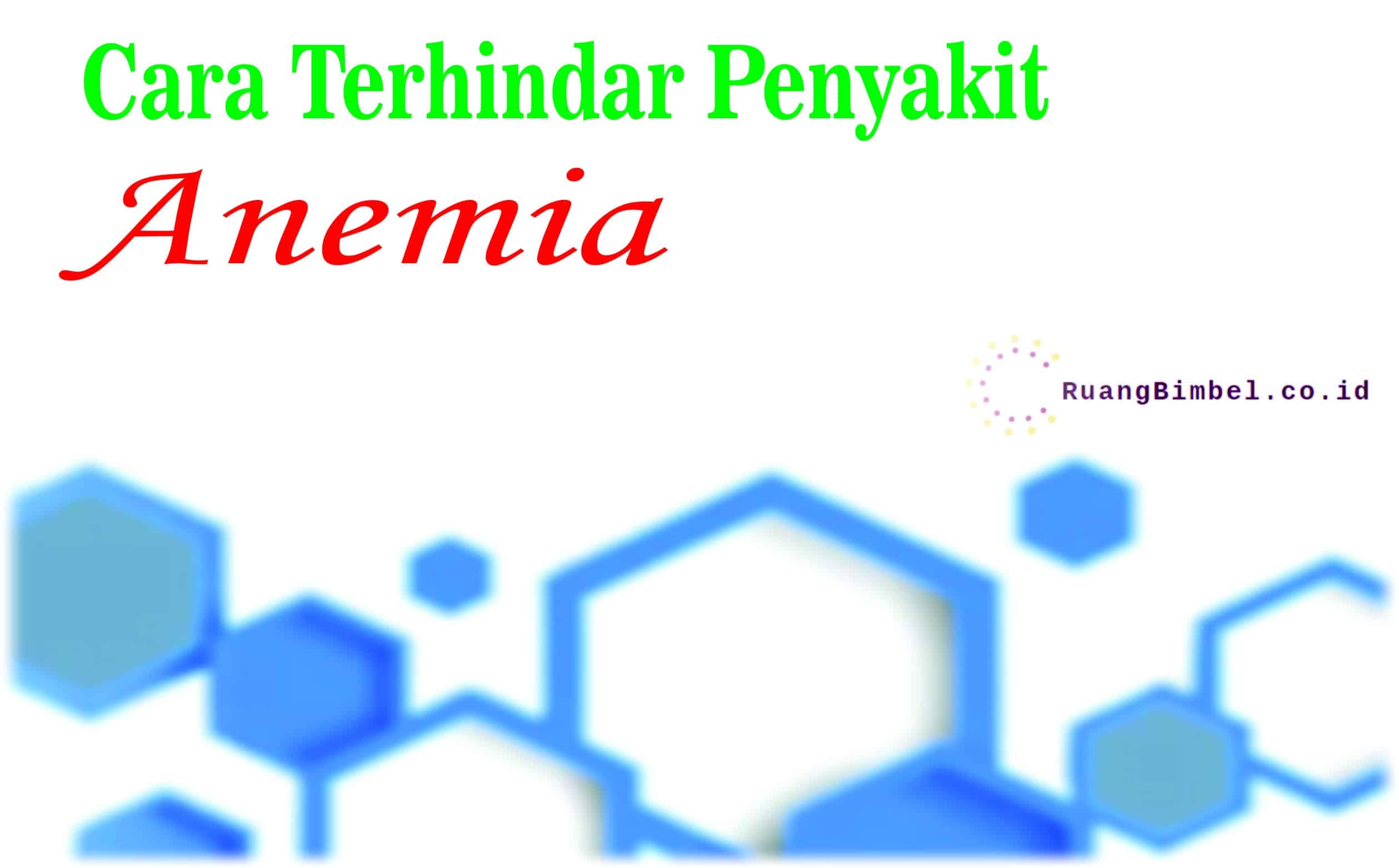 cara terhindar penyakit anemia