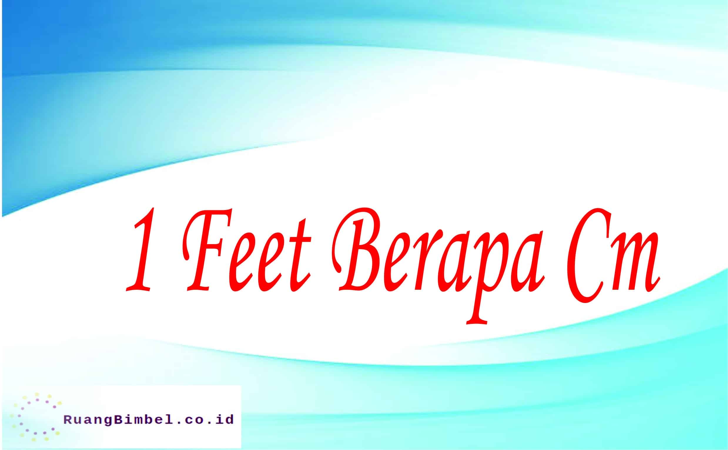 1 Feet Berapa Cm RuangBimbel co id RuangBimbel co id