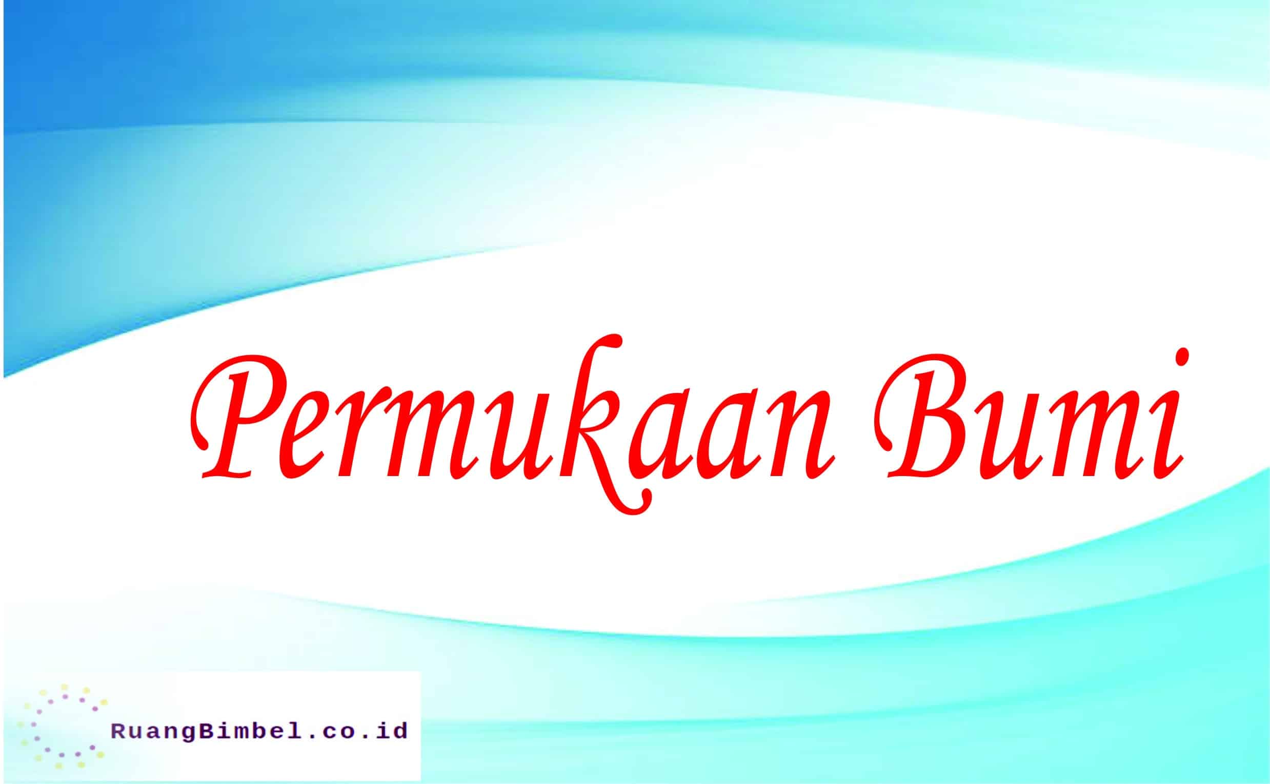 permukaan bumi