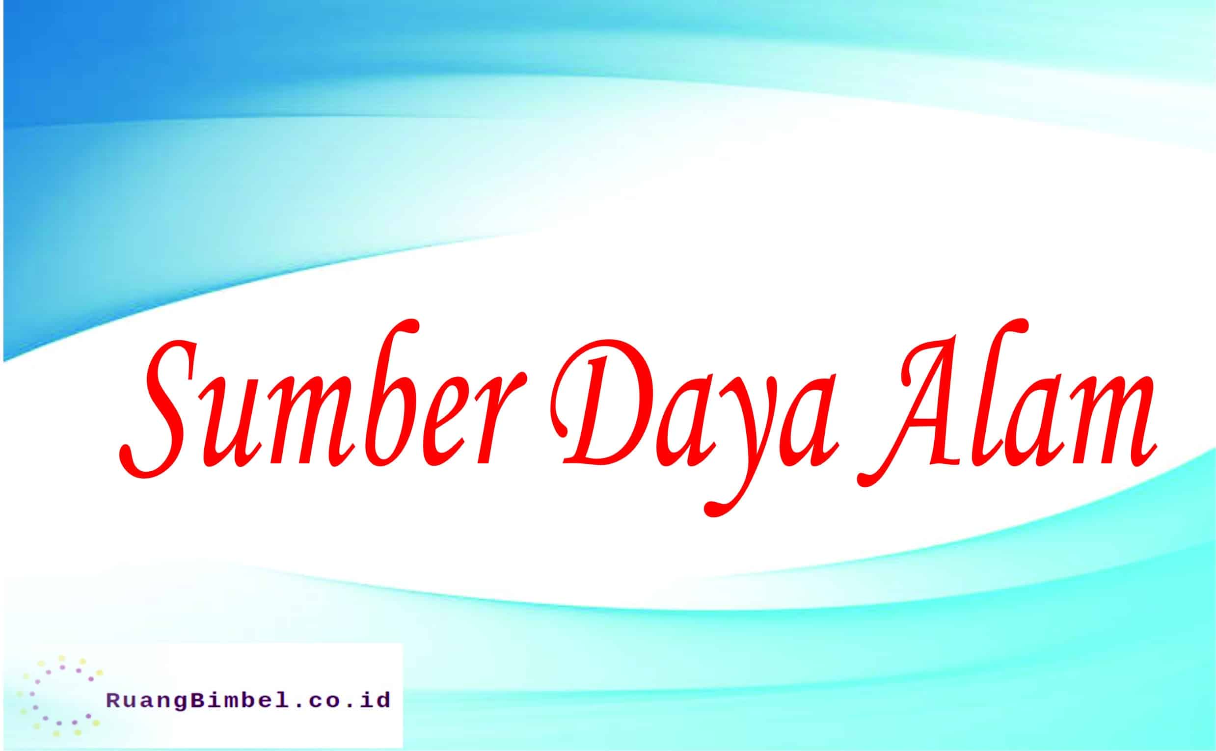 sumber daya alam