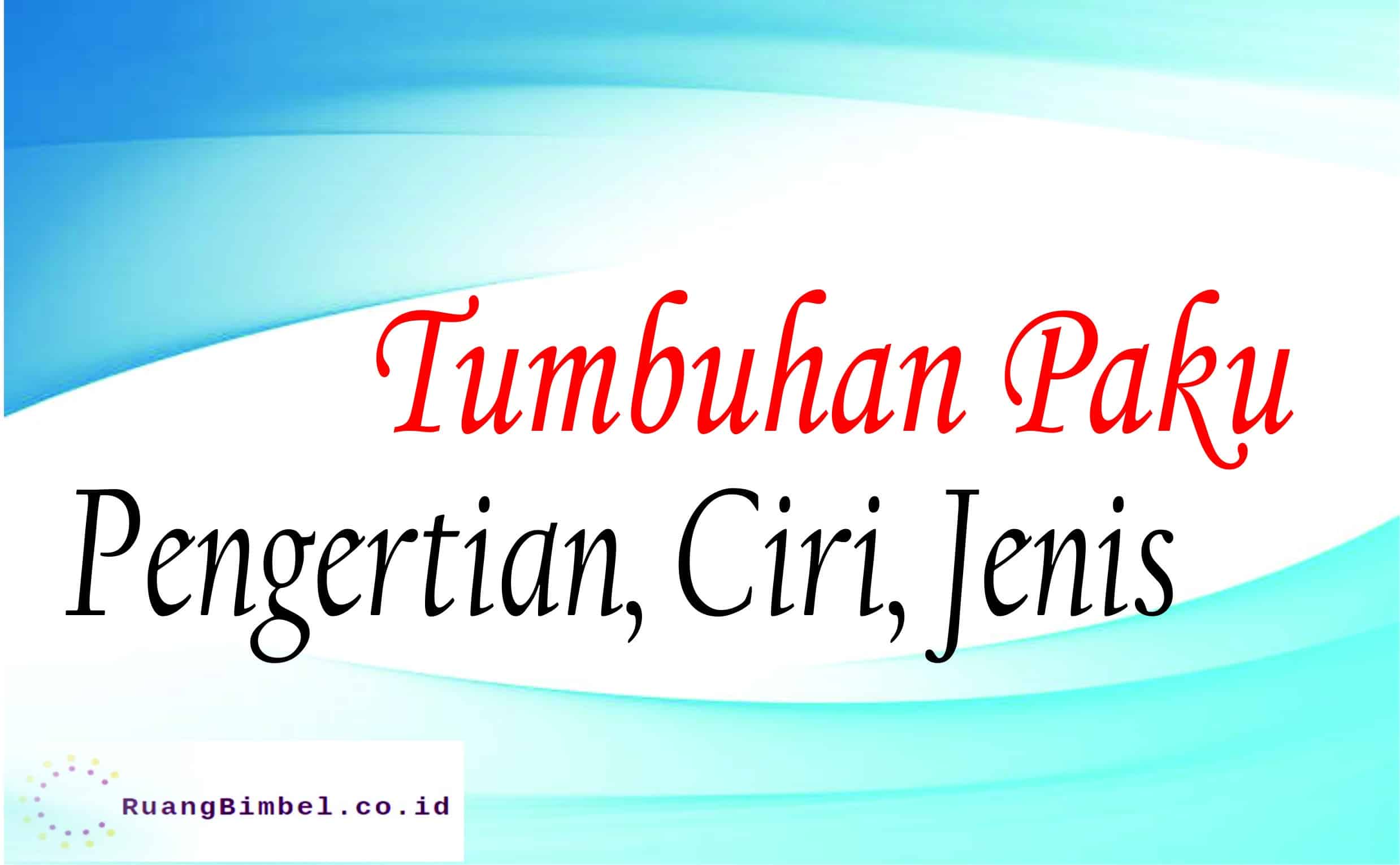 Tumbuhan Paku Pengertian Ciri  Ciri  Jenis dan Contoh