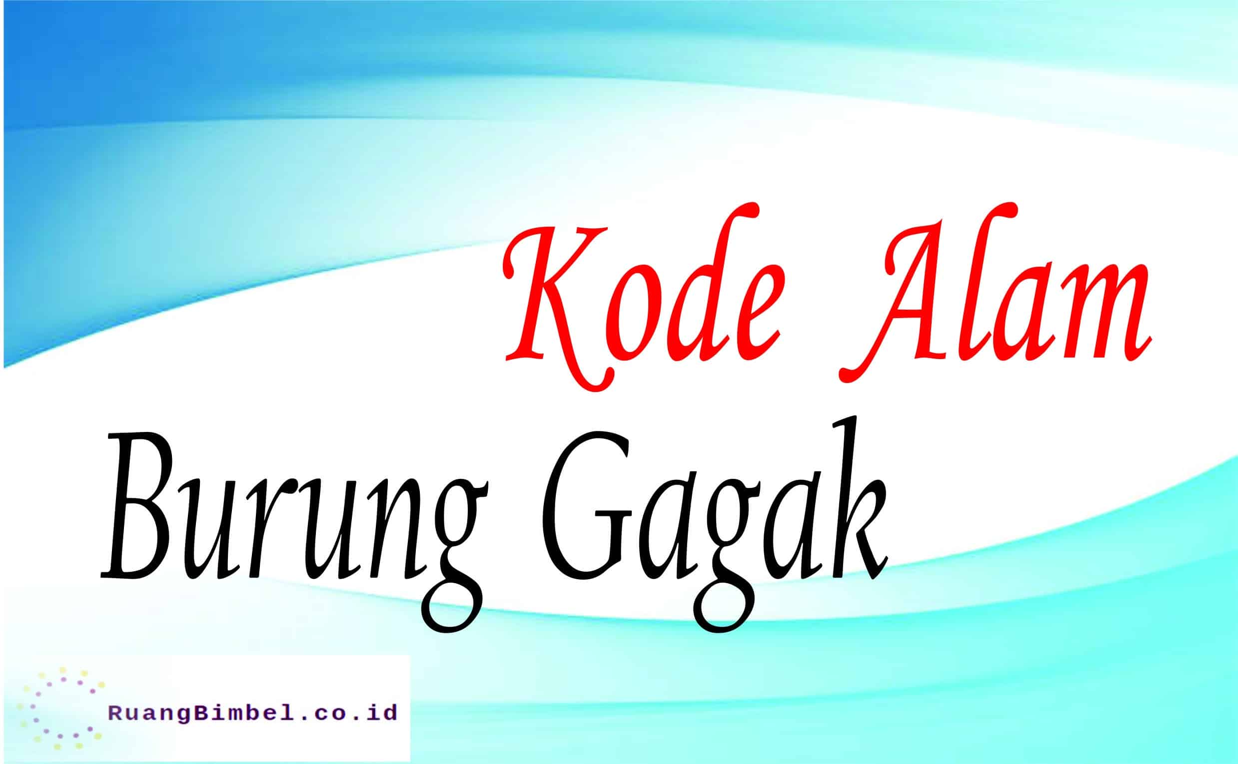 Kode Alam Burung Gagak 10 Kode Erek Erek Ruangbimbel Co Id