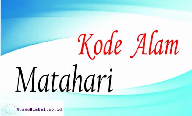 Kode Alam Matahari 10 Kode Erek Erek Ruangbimbel Co Id Kode Alam Matahari 10 Kode Erek Erek Ruangbimbel Co Id