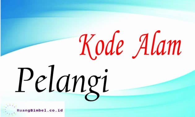 Kode Alam Pelangi 8 Kode Erek Erek Ruangbimbel Co Id