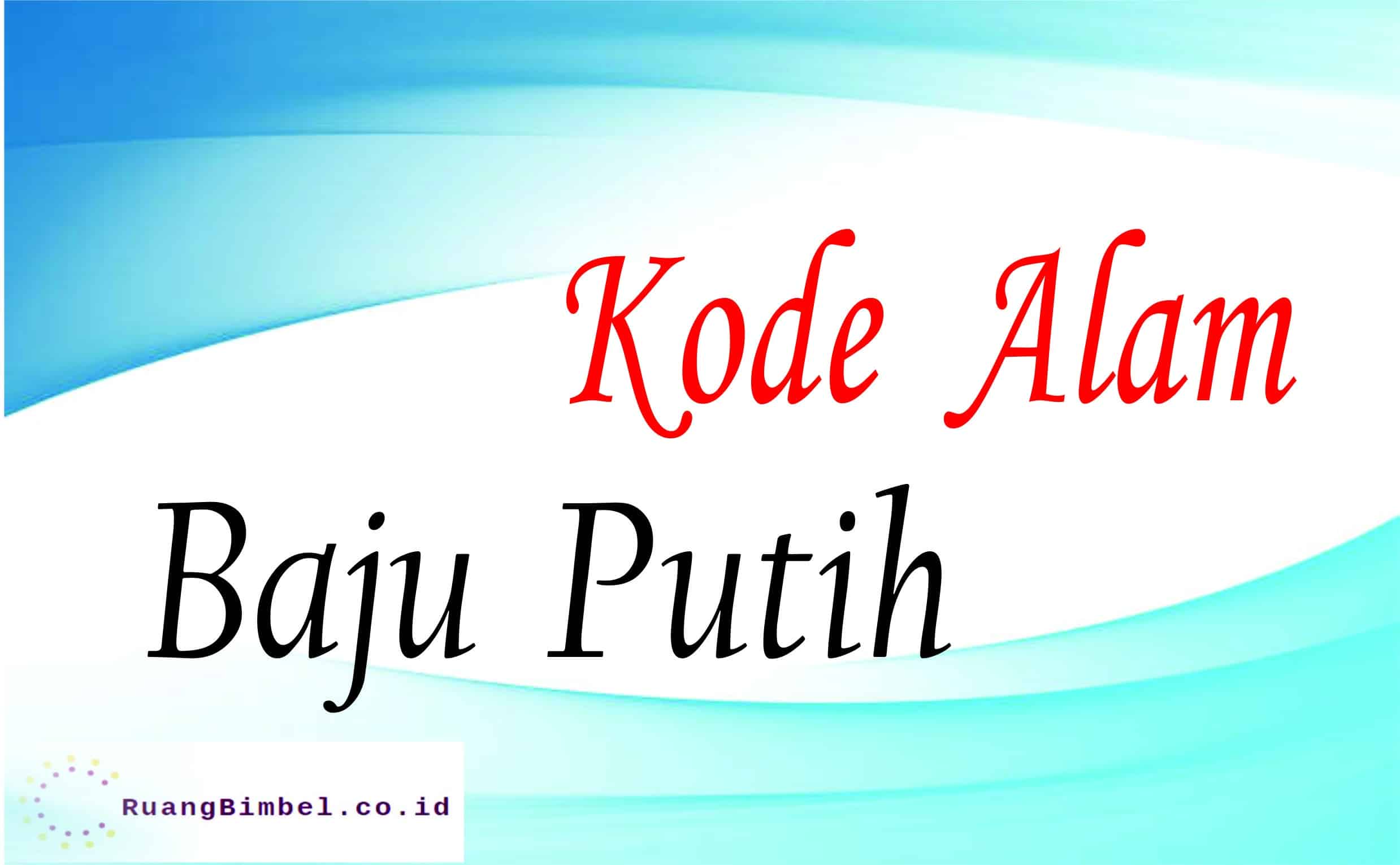 Kode Alam Baju Putih 10 Kode Erek Erek Ruangbimbel Co Id