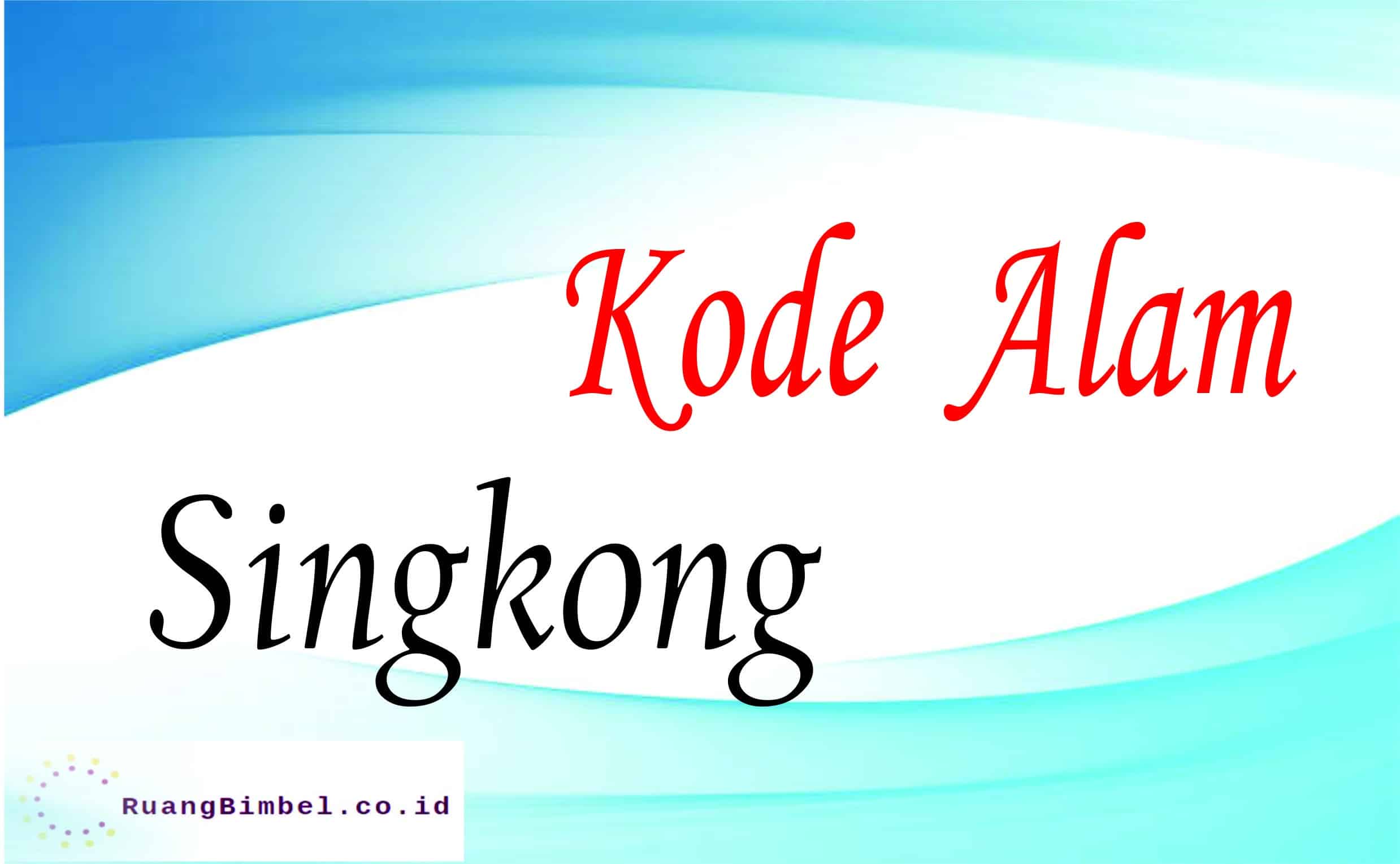 Kode Alam Singkong - Ruangbimbel.co.id