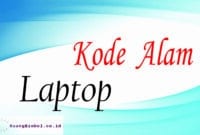 kode alam laptop