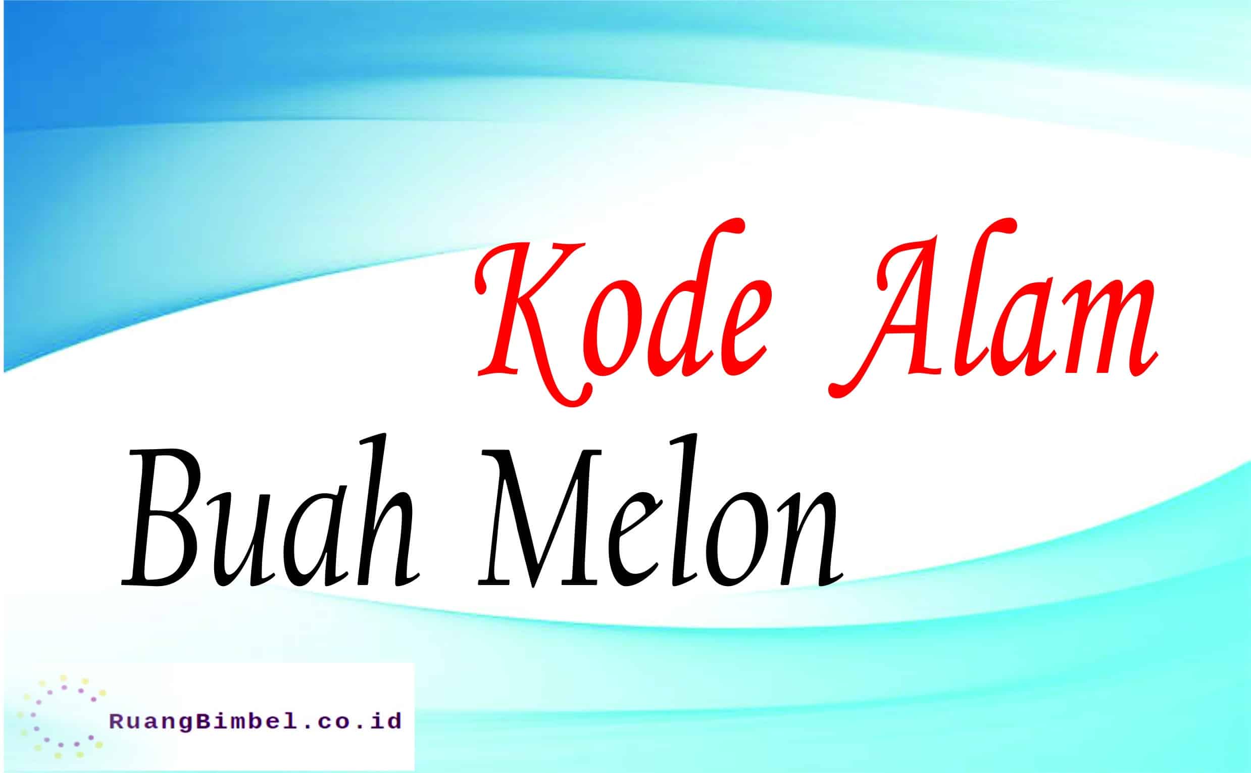 kode alam buah melon