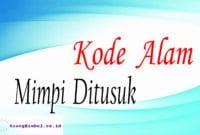 kode alam mimpi ditusuk