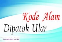 kode alam dipatok ular
