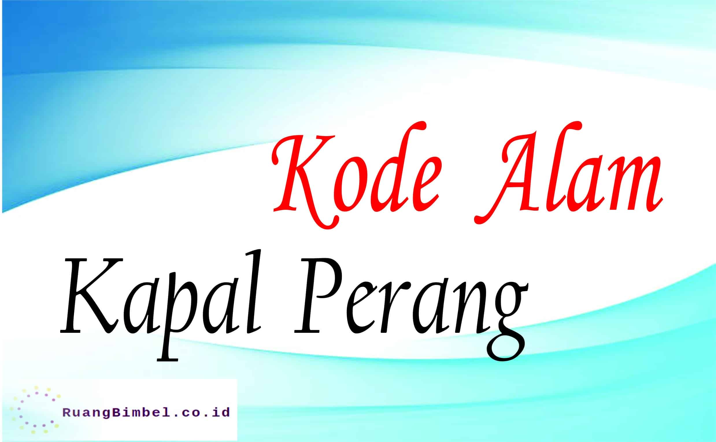kode alam kapal perang