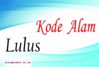 kode alam lulus