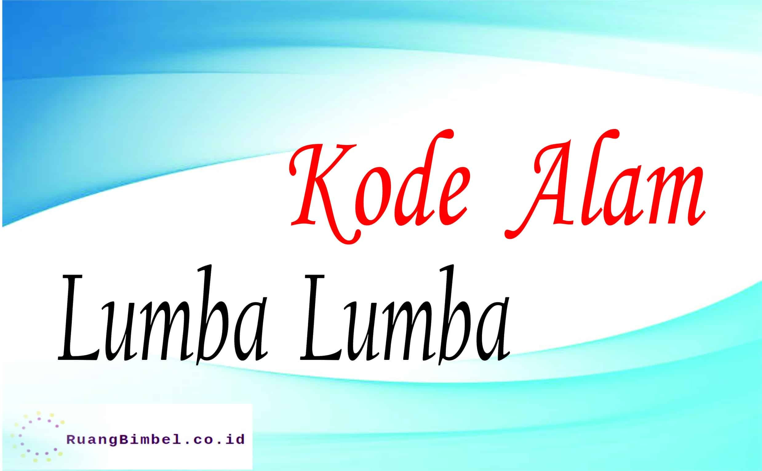 kode alam lumba lumba