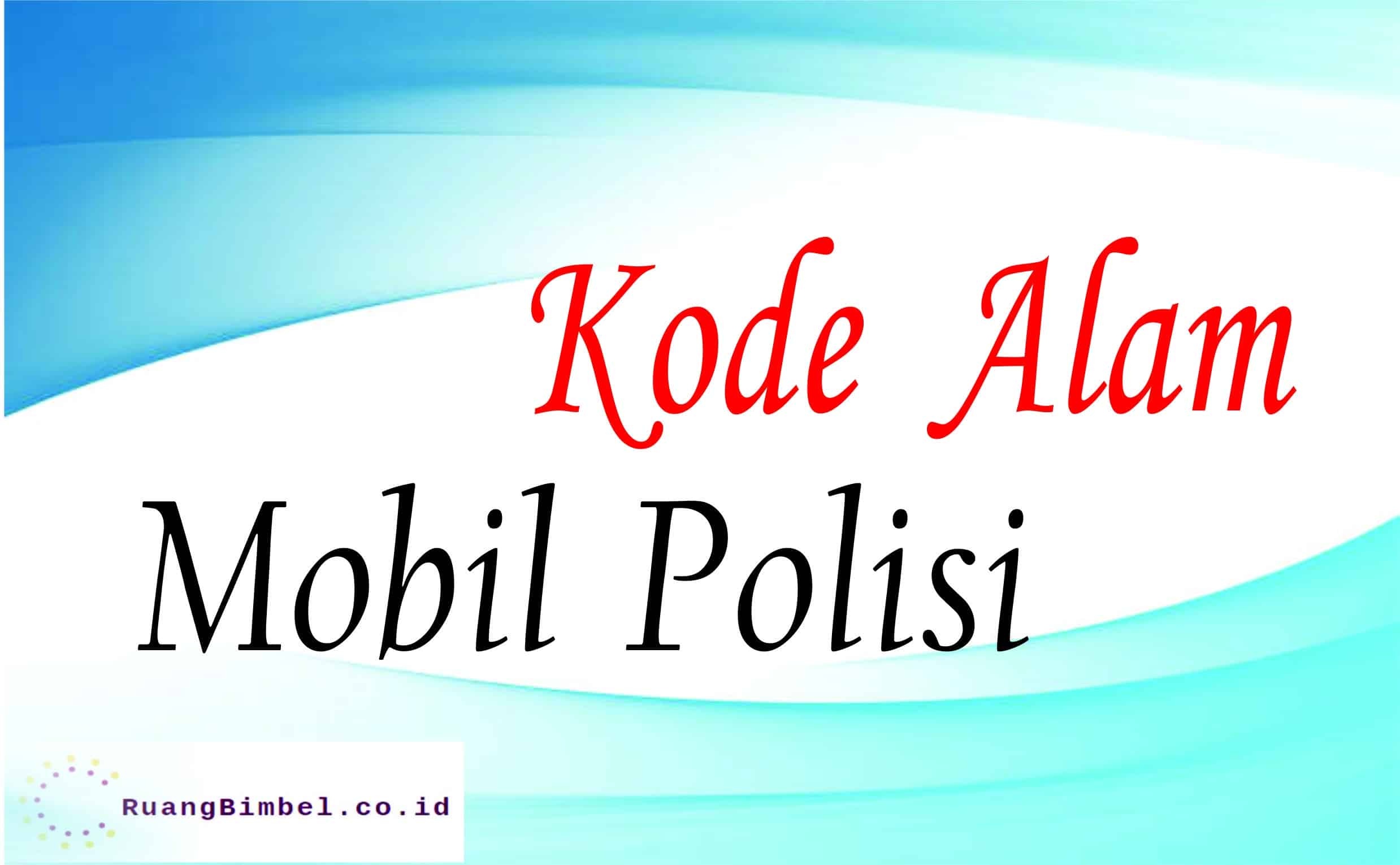 kode alam mobil polisi