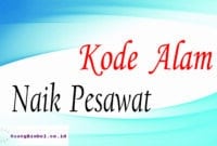 kode alam naik pesawat
