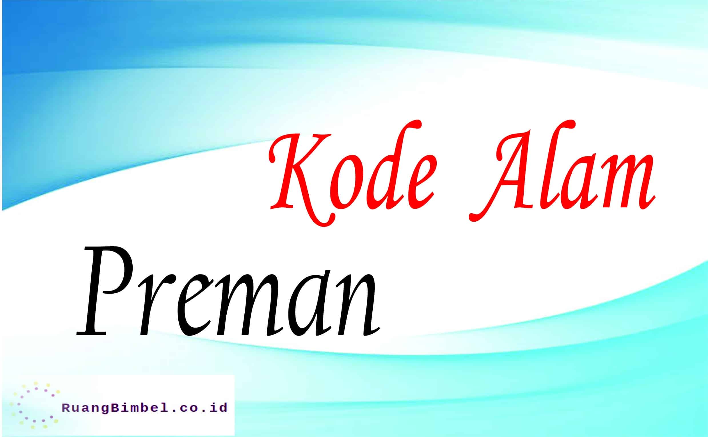 kode alam preman