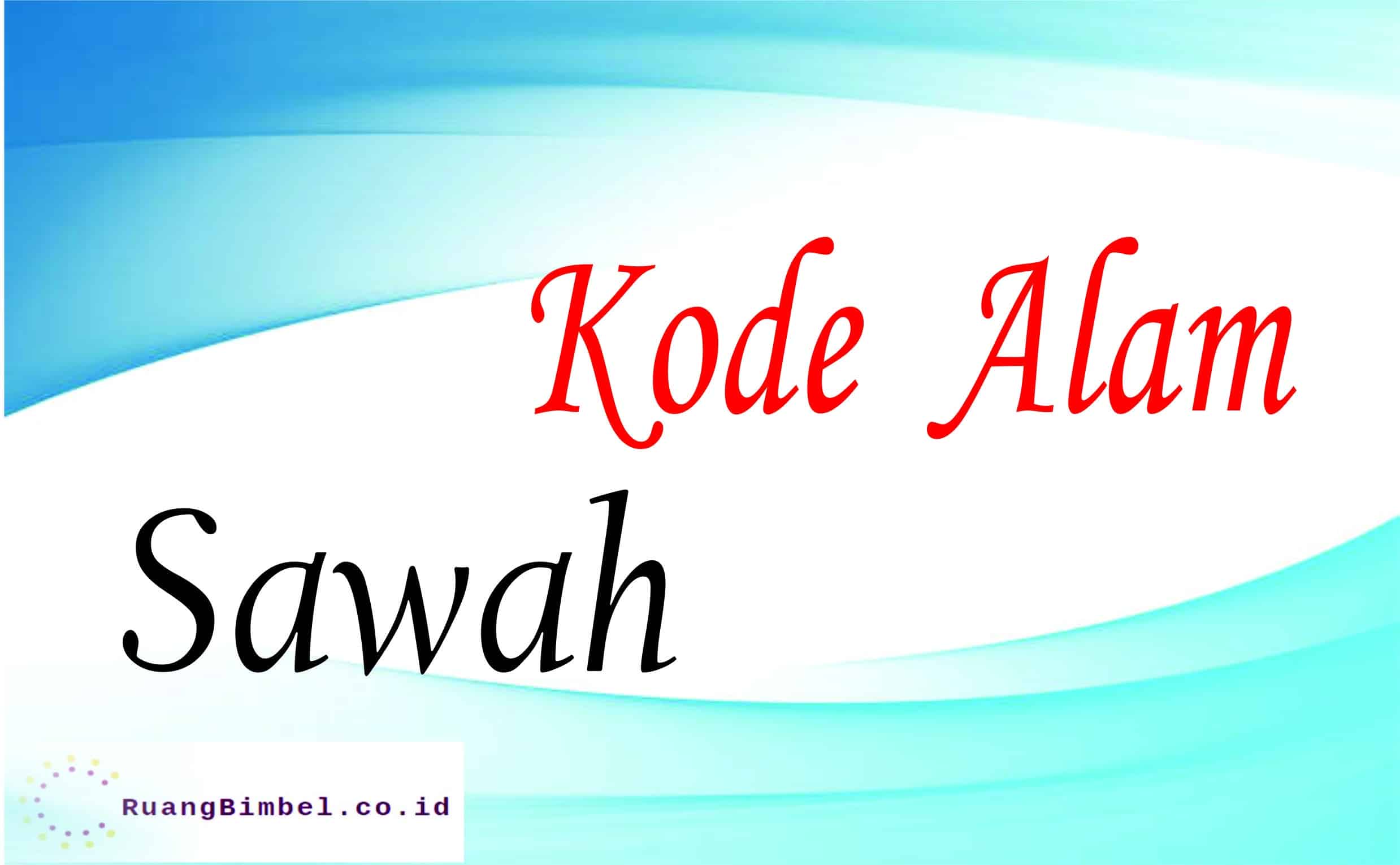 kode alam sawah
