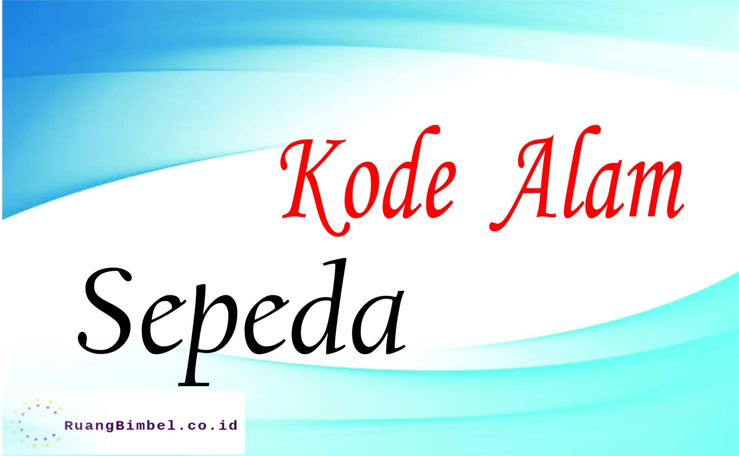 kode alam sepeda