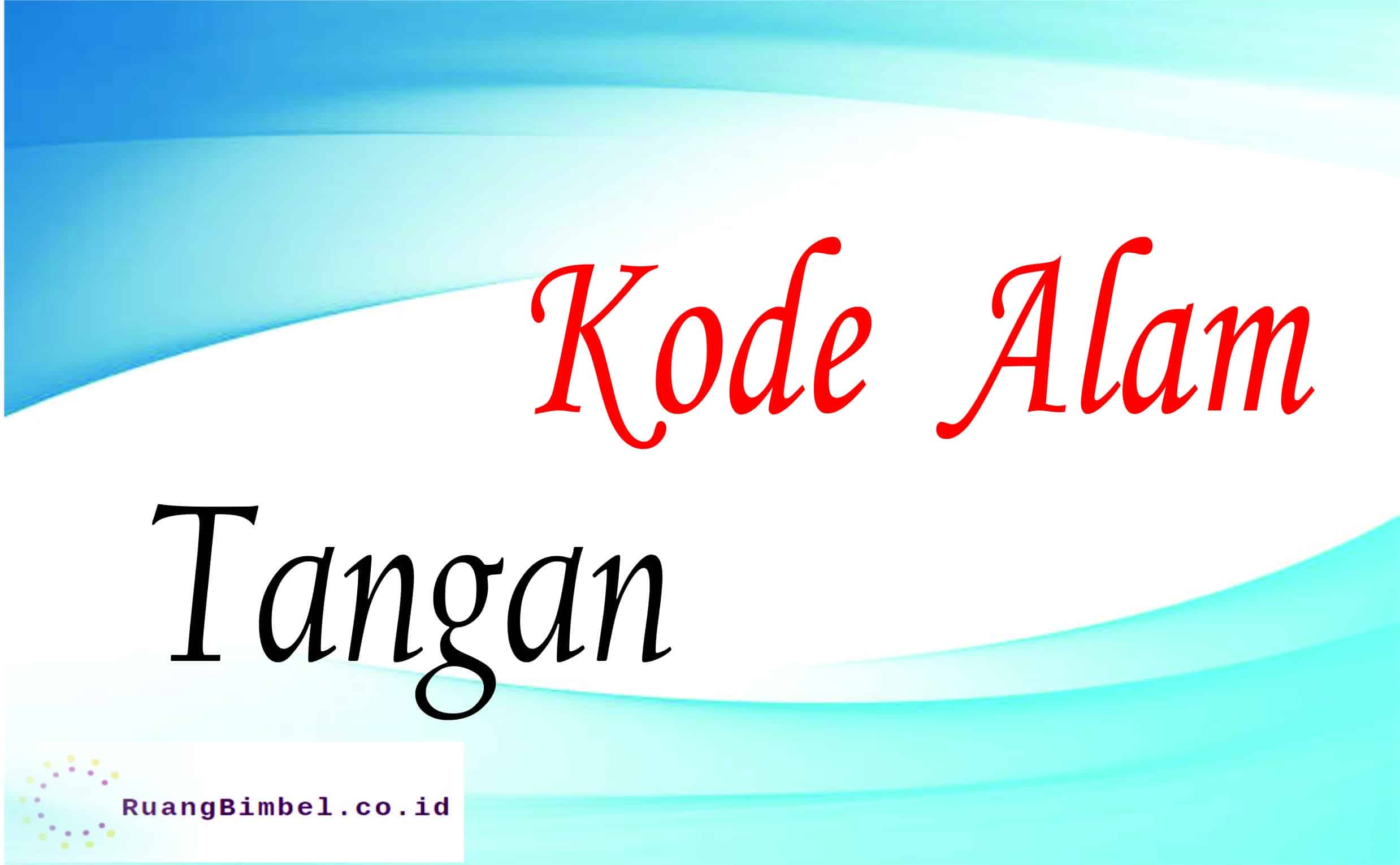 kode alam tangan
