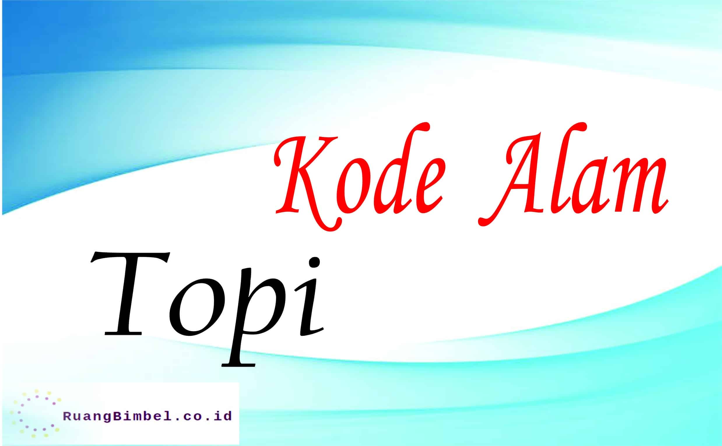 kode alam topi