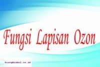 fungsi lapisan ozon