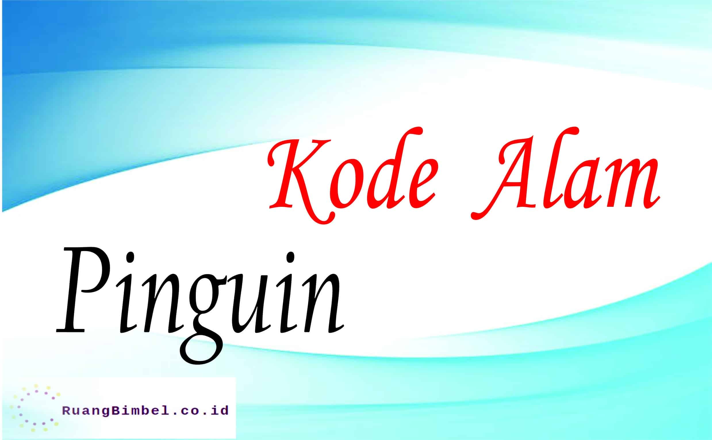 kode alam pinguin