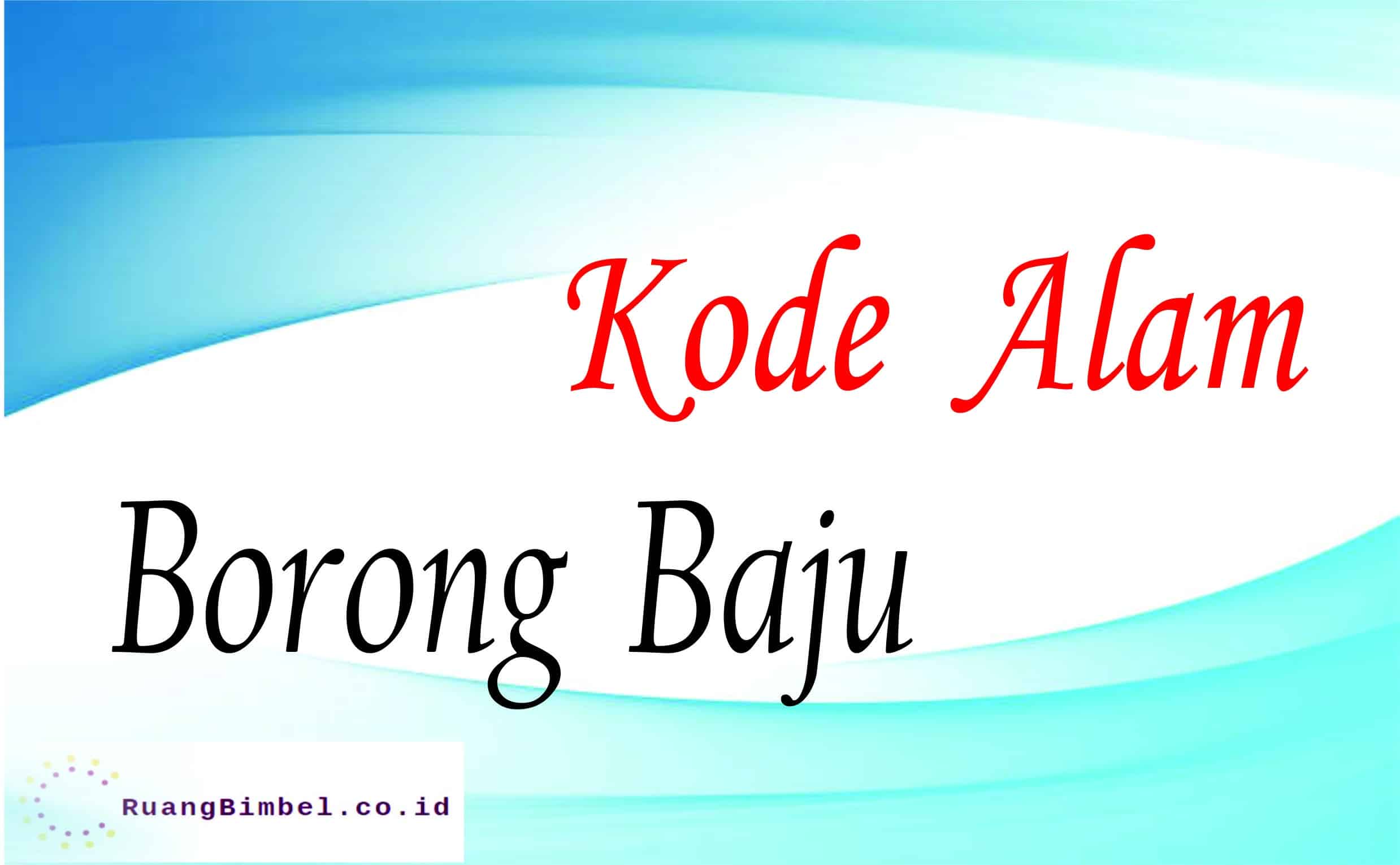 kode alam borong baju
