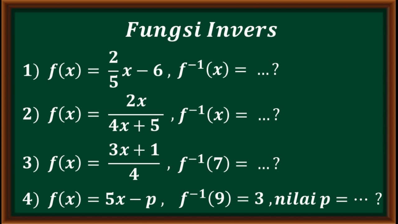 penerapan fungsi invers