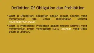 obligation adalah