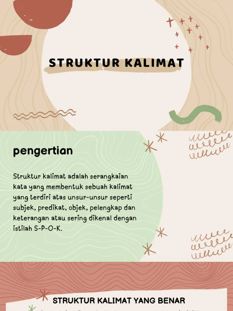 Struktur Terbentuknya Sebuah Kalimat