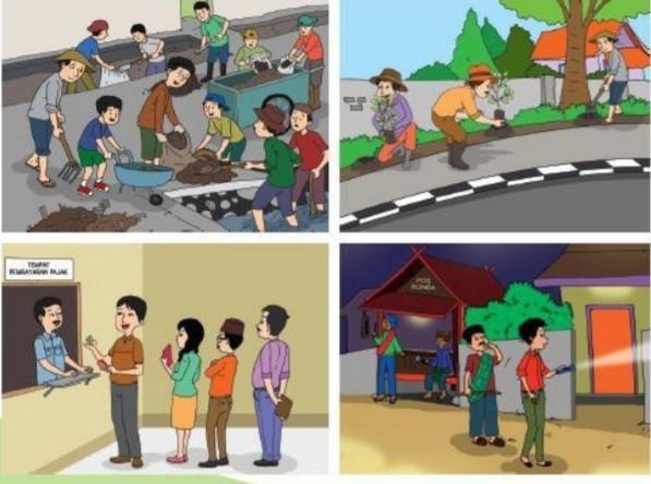 paragraf berdasarkan gambar seri