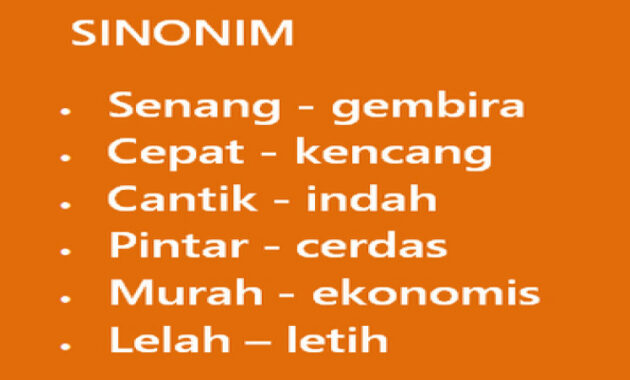 Kegunaan Memakai Kata Sinonim dalam Komunikasi dan Penulisan
