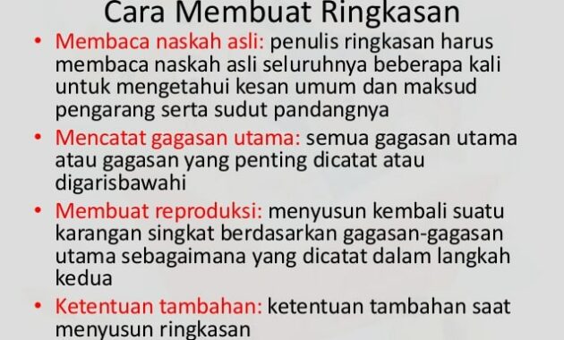 Langkah-langkah Menulis Ringkasan: Panduan untuk Menyusun Informasi dengan Jelas