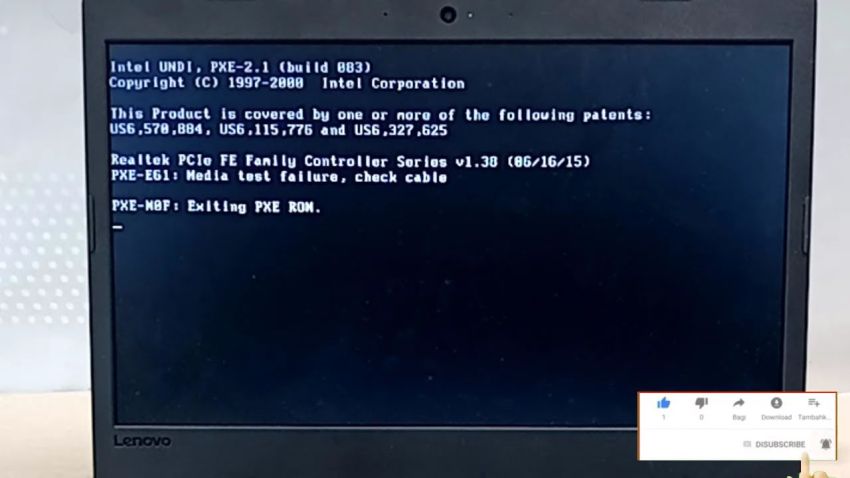 Windows gagal booting