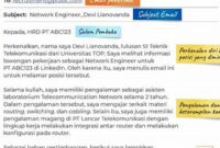 Email professional bahasa inggris