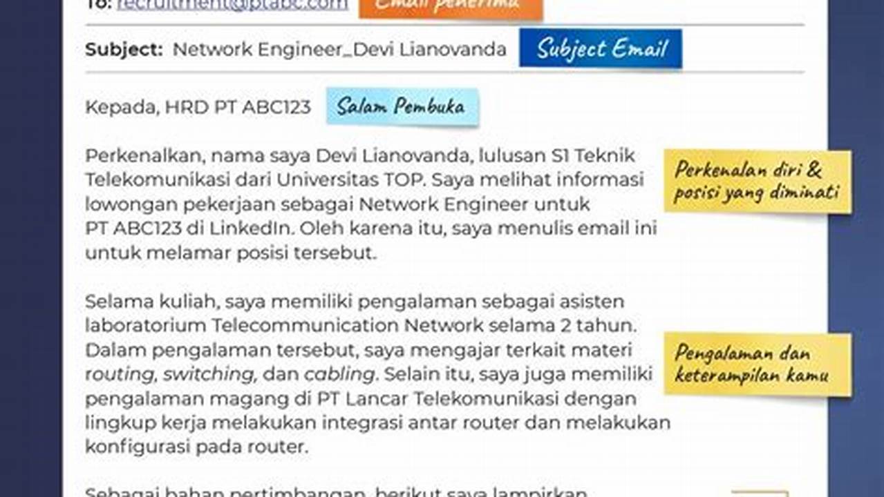Email professional bahasa inggris
